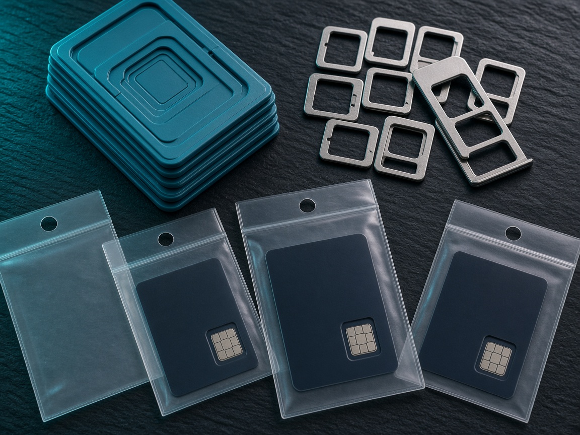 Bulk prepaid SIM trays ready to ship to a store