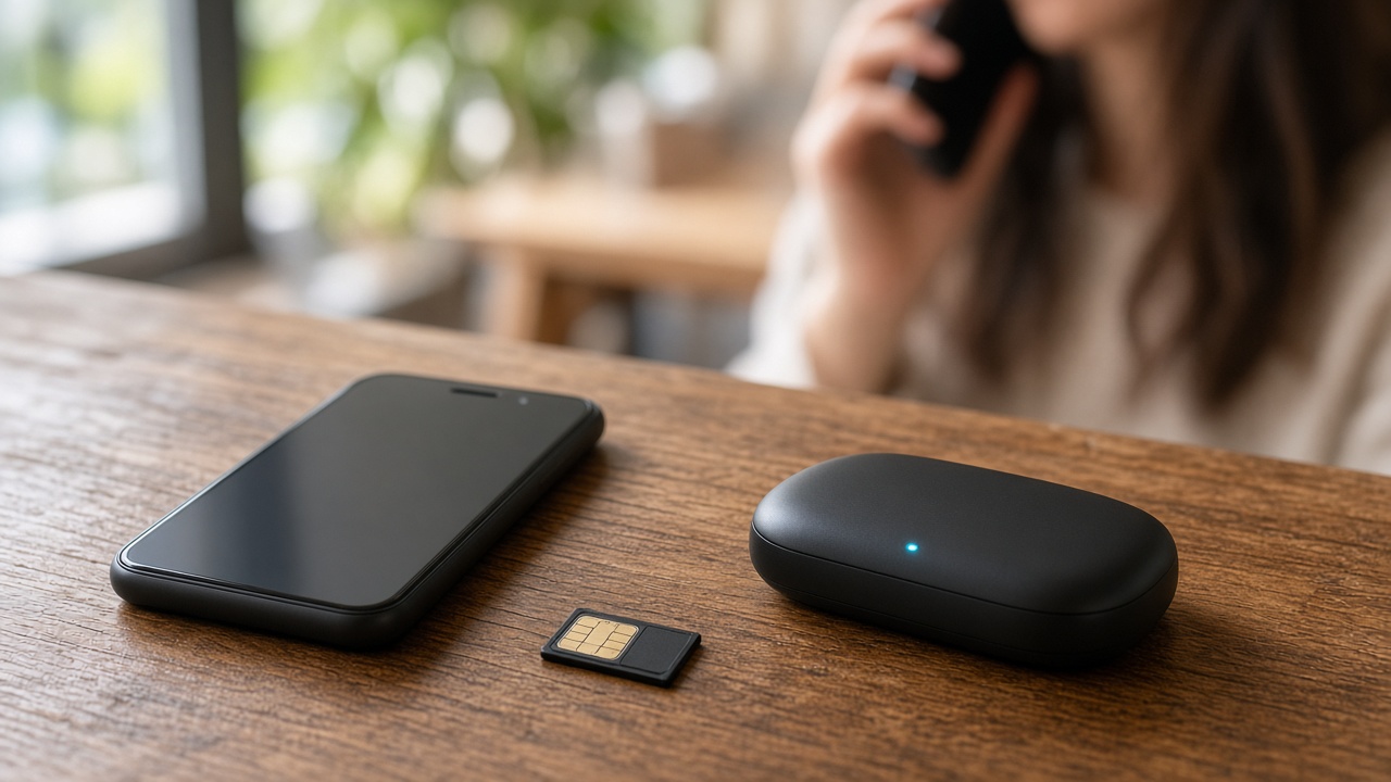 Starter plan: phone, SIM, and a small hotspot for talk, text, and light tethering